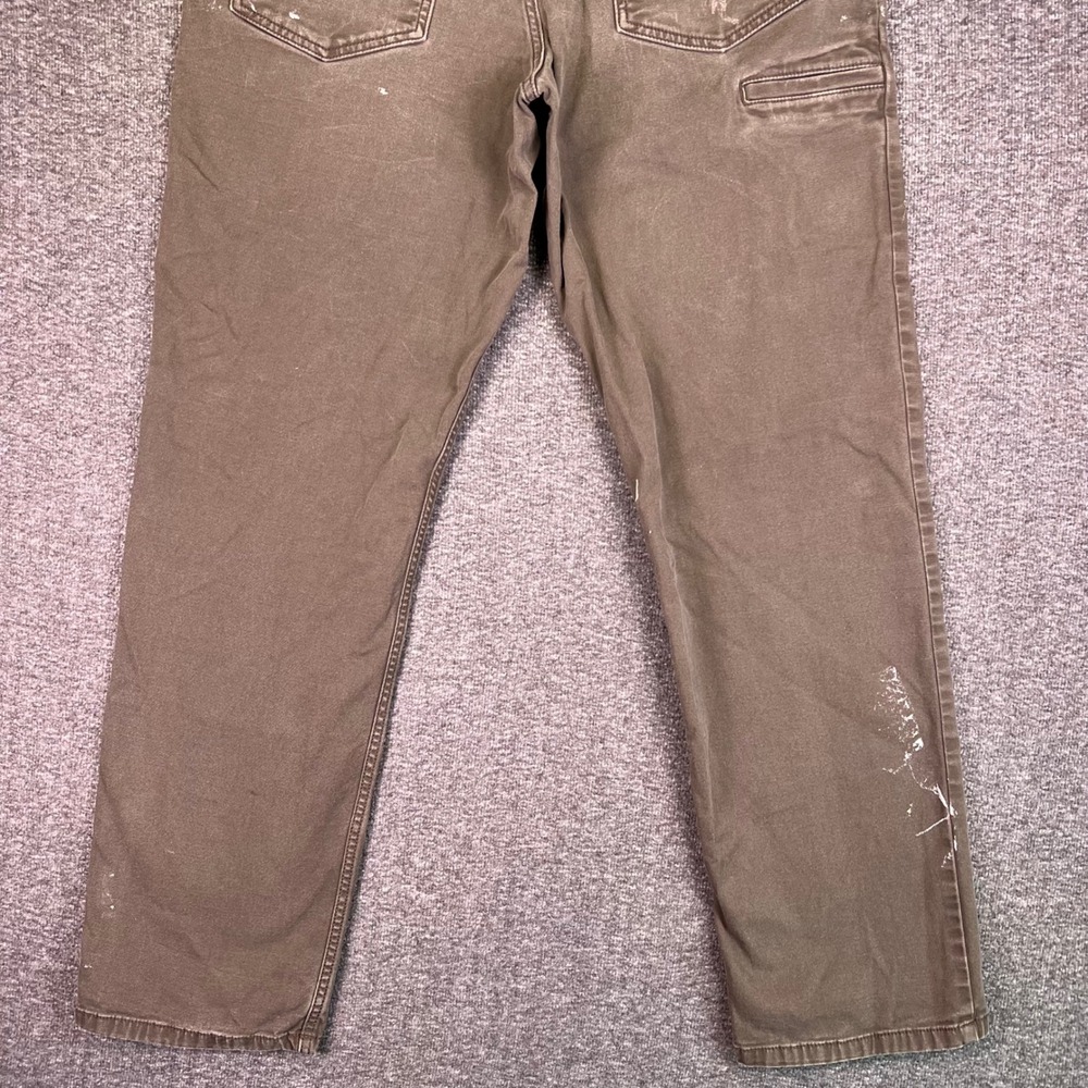 Carhartt Pants Mens 35x34 Brown Rugged Flex Relaxed Workwear Canvas Utility Work - Picture 15 of 16